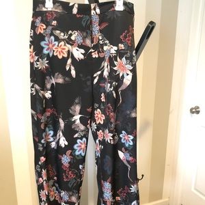 Floral print pants